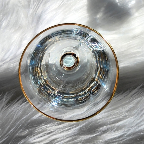 Pasabahce Turkey Gold Rimmed Wine Glasses Set of 4, 8 inch, Clear/Gold - Picture 5 of 8